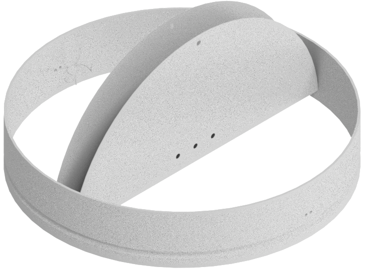 Round Ceiling Damper, 18" Dia. Max.