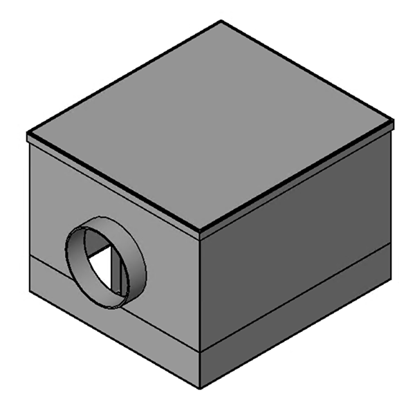 Wood Truss Ceiling Radiation Damper with Plenum Box