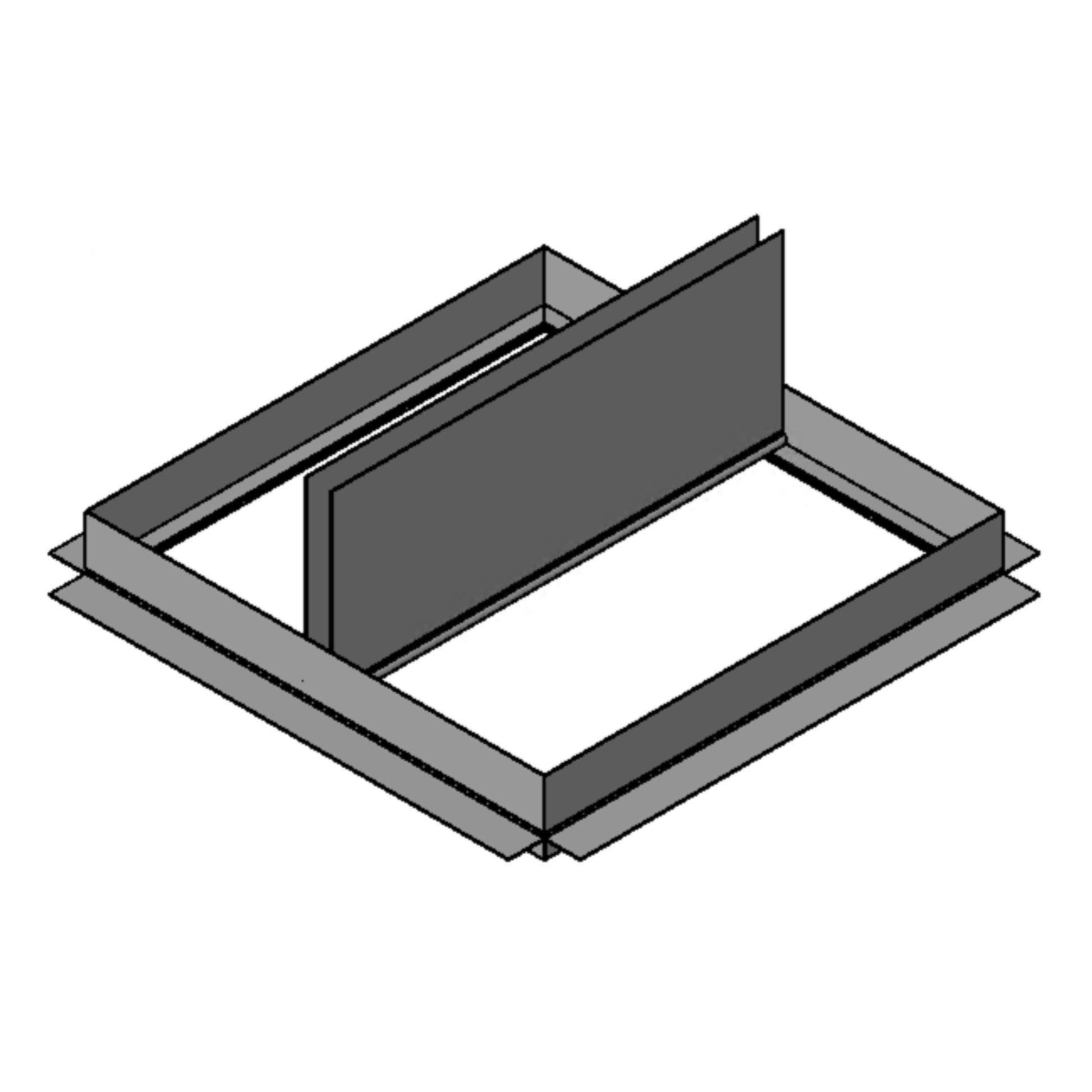 Wood Truss Ceiling Radiation Damper (Field Supplied Plenum)