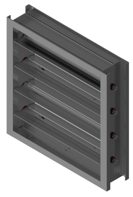 Low Leakage, Thinline Aluminum Extruded  Control Damper