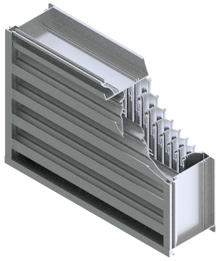 5" Deep Horizontal/Vertical Blade Wind Driven Rain Hurricane Louver (Available Mid-October)