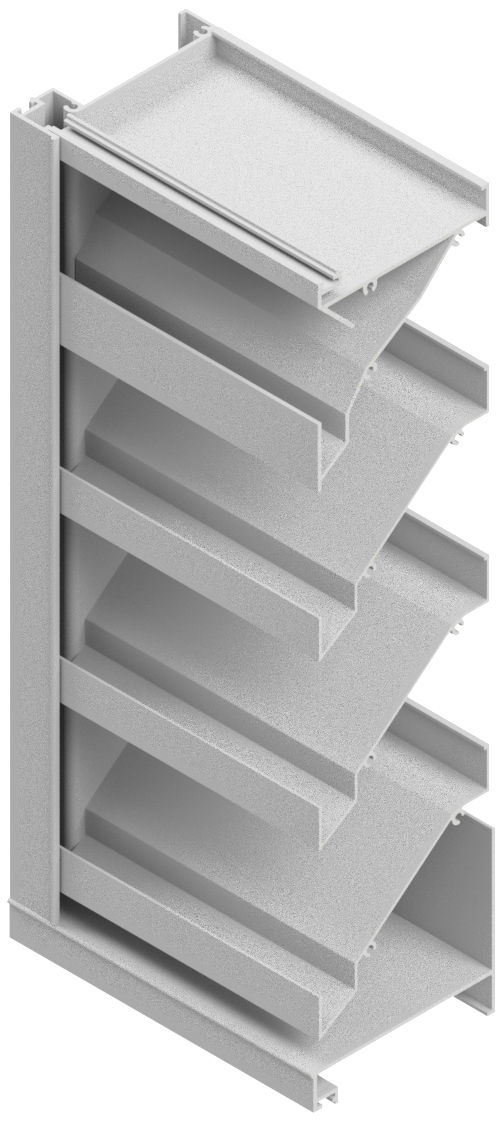 High Performance 4" Fixed Louver