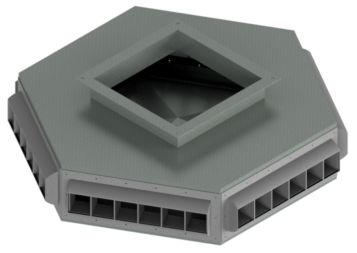 6-Way Drop Diffuser/Plenum