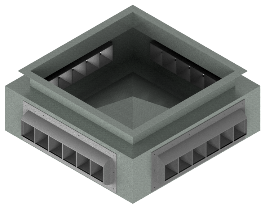 Drum Louver Drop Diffuser/Plenums