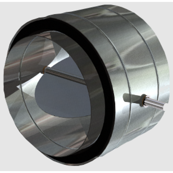 True Round Insulated Double Wall Control Damper