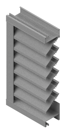 2" Deep Fixed J/K Blade Louver