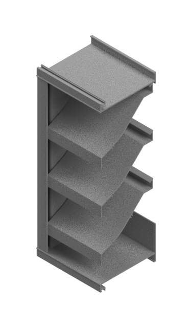 6" Deep Fixed J/K Blade Louver