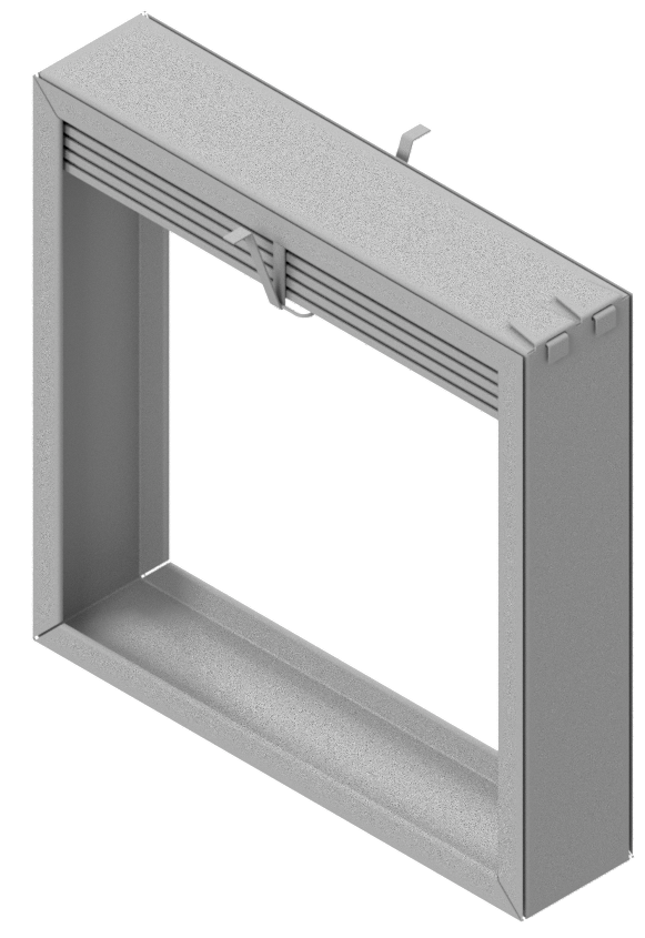 Slimline Curtain Fire Damper - 1-1/2 & 3 Hour - Static - Style A - Optional Sleeve