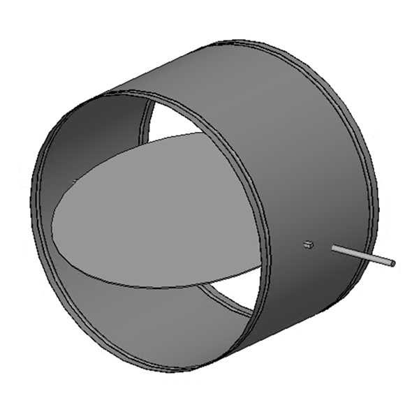 True Round Fire Damper - Dynamic or Static 1-1/2 Hour