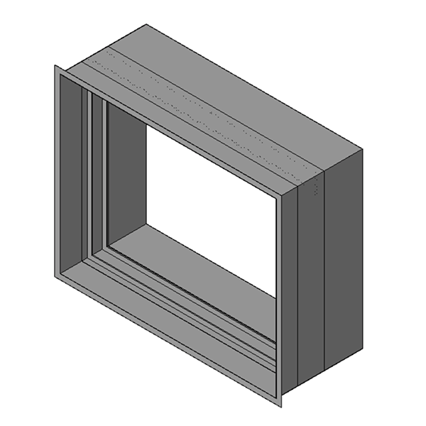 Curtain Fire Damper - 1-1/2 & 3 Hour - Vertical Static - Sleeved - Behind Grille