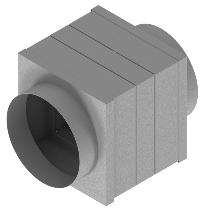 Curtain Fire Damper - 1-1/2 & 3 Hour - Static - Integral Sleeve - Round, Oval, Rectangular & Low Profile Transitions Optional