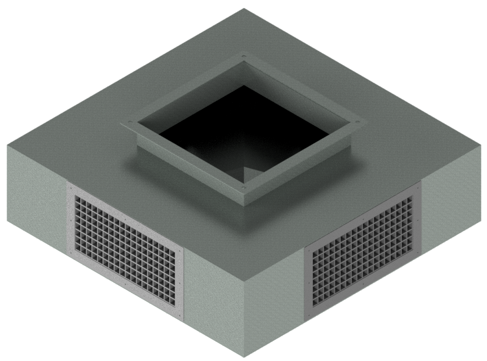 Flat Face Drop Diffuser/Plenum