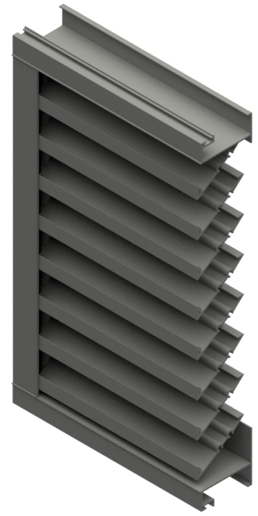 High Performance Fixed Louver 2" Deep