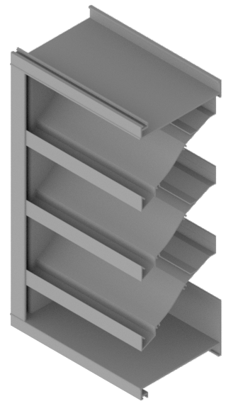 High Performance Fixed Louver 6" Deep