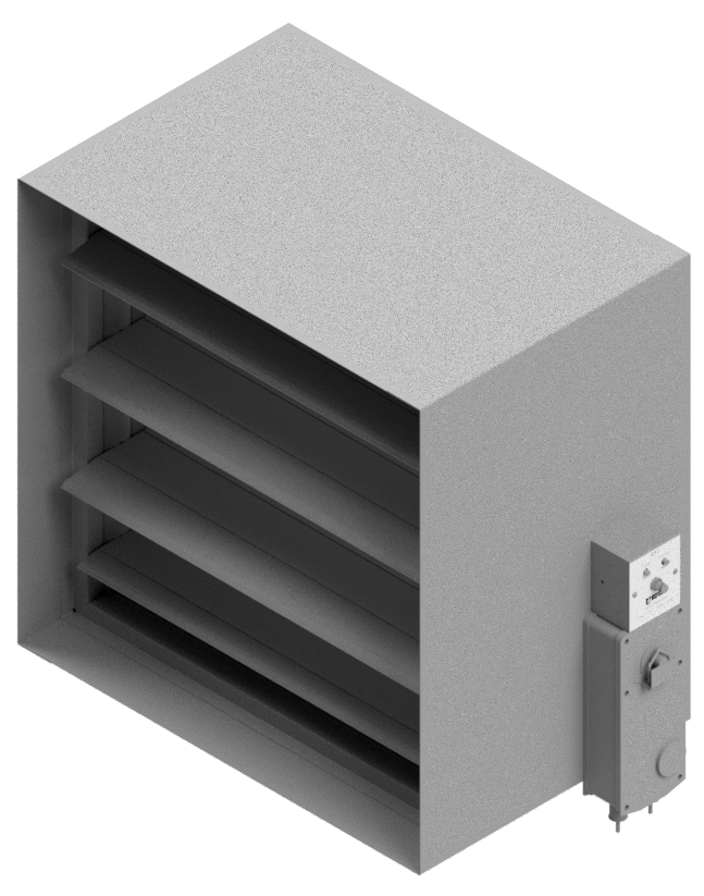 Combination fire/smoke damper, Airfoil blade, Class II