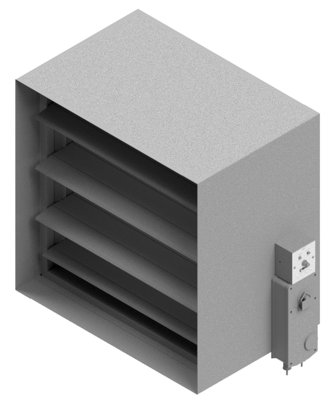 Combination fire/smoke damper, Airfoil blade, Class I