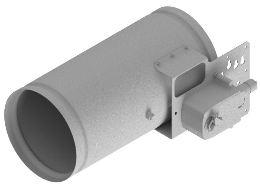 True round, combination fire/smoke damper, Class I