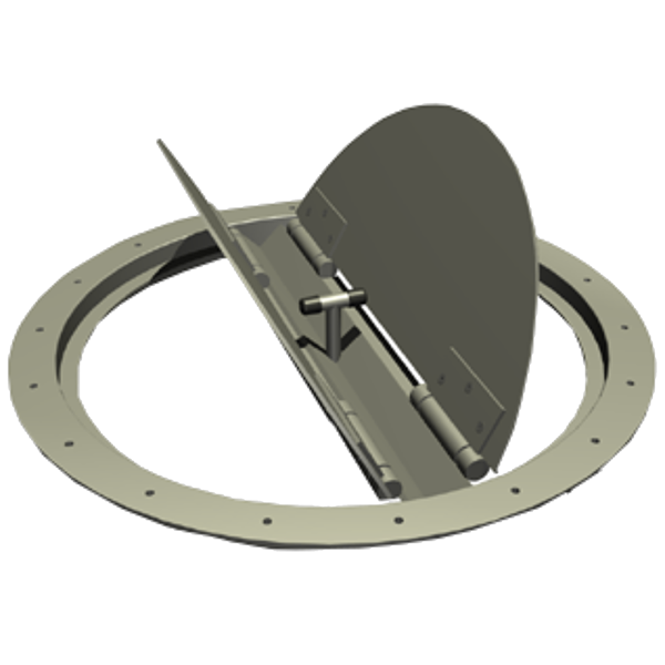 Industrial Round Damper up to 10" w.g.