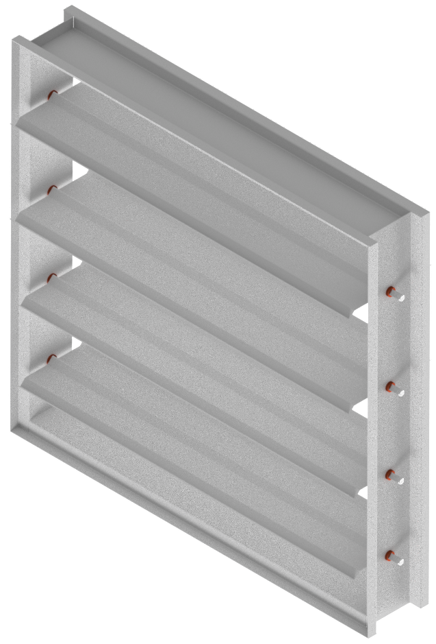 3V Blade Galvanized Manual Balancing Damper