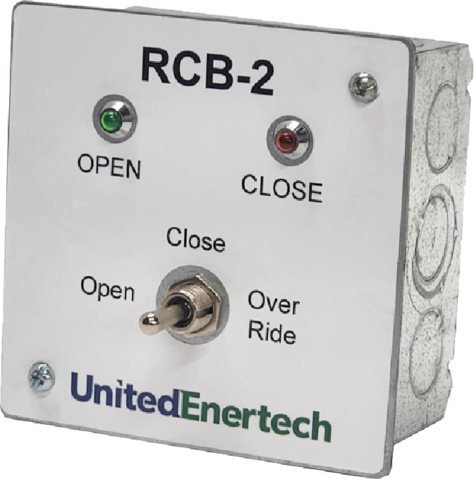 3-Way Toggle Switch (RCB-2) or 3-way Key Switch (RCB-2.5)