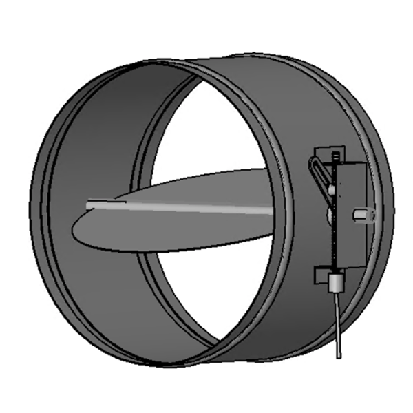 Round Single Blade Damper