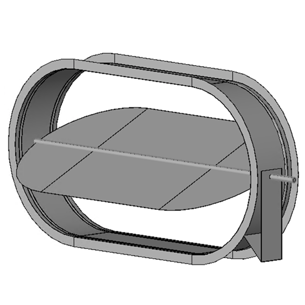 Oval Flanged mount Control Damper