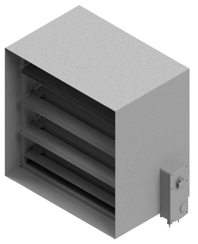 Combination fire/smoke damper, 3V blade, Class II