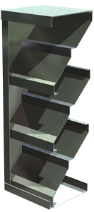 4" Deep, J style blade, adjustable louver