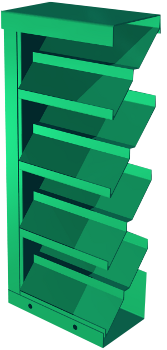 Steel, Adjustable, Drainable 4" Deep Steel Louver