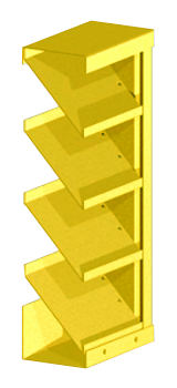 Drainable Steel Fixed Louver 4" Deep