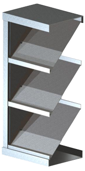 Drainable Steel Fixed Louver 6" Deep