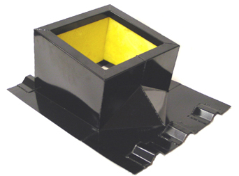 One Piece Curb with Integral Rib Closures, Use with R & SSR panels