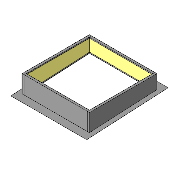 Two Piece Curb with Loose Rib Closures - Use with R & SSR Panels