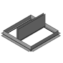 Square and Rectangular Wood Truss Ceiling Radiation Damper (Field Supplied Plenum)
